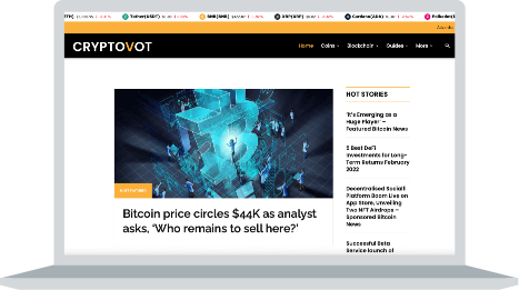 CryptoVot website preview